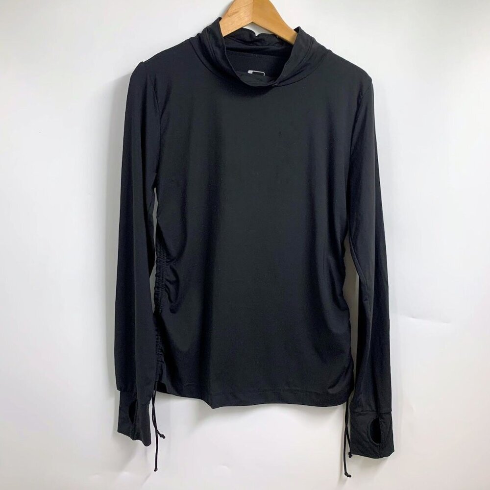 Title Nine Women's Crunch Side Long Sleeve Mock Neck Turtleneck Size M